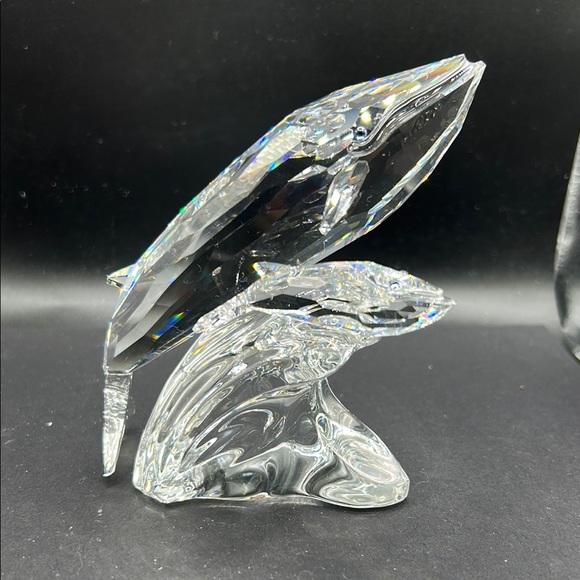 Swarovski Silver Crystal “Care for Me” mother and calf. Excellent condition.